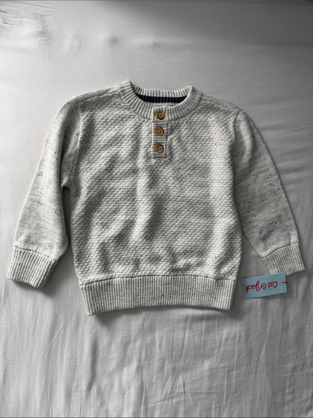 Cat & Jack Henley Sweater BNWT